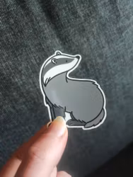 Grävling - sticker