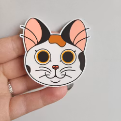 Fläckig katt - sticker