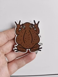 Padda brun - sticker