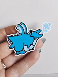 Drake blå - sticker