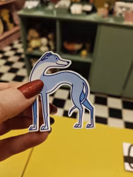 Whippet - sticker