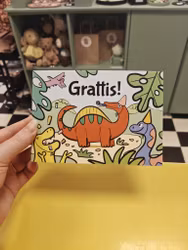 Grattis dino - vykort