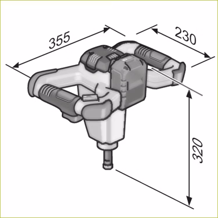 FLEX Blandarmaskin MXE18.0-EC C - sprängskiss