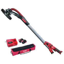 Flex Vägg- och Tak slipmaskin med rund kåpa-18V 2x5.0 Laddare väska utan slang "röd modell"
