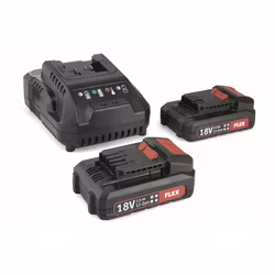 Flex Batteripack plus laddare 18V - Standardladdare + 2st 2.5Ah batterier