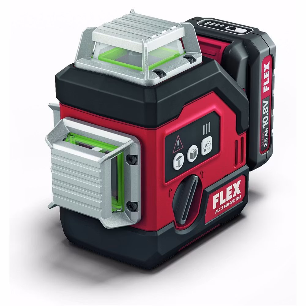 FLEX Korslinjelaser ALC3x360 10.8 G/R Set