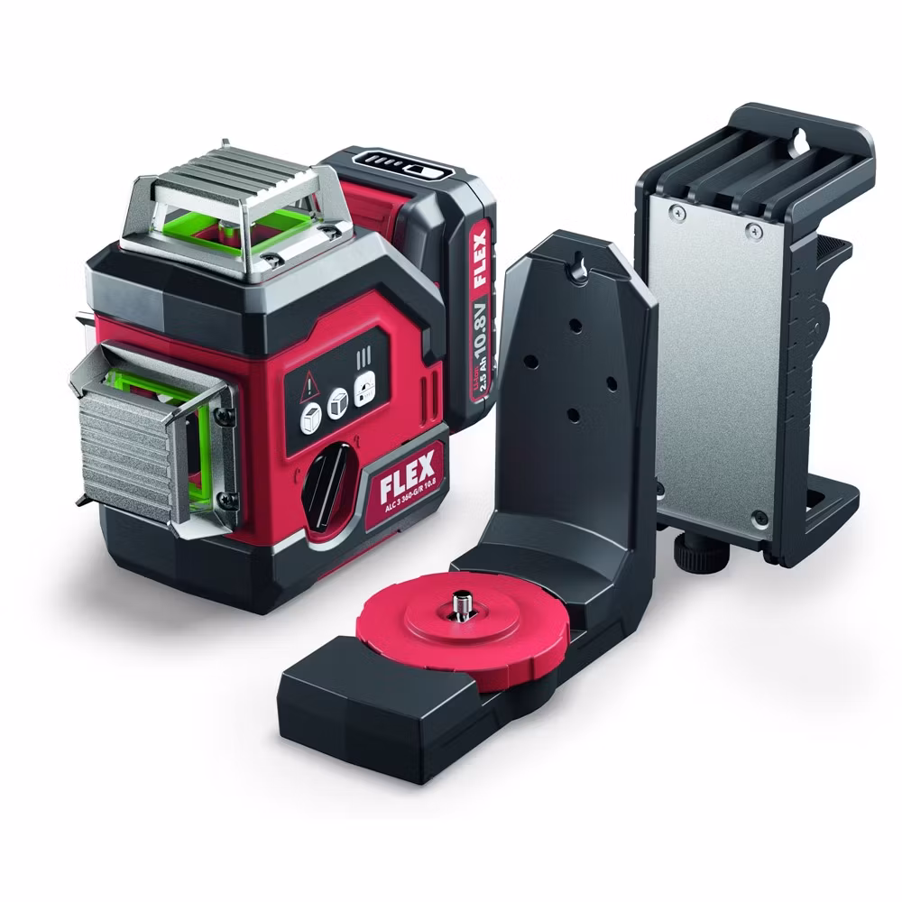FLEX Korslinjelaser ALC3x360 10.8 G/R Set