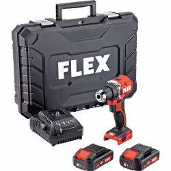 FLEX Skruvdragare DD2G18.0-LD Set 2x2.5Ah Laddare + plastväska