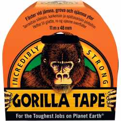 VÄVTEJP GORILLA 48MMX11M SVART