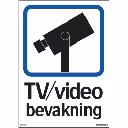SKYLT TV/VIDEO BEVAKNING 148X210