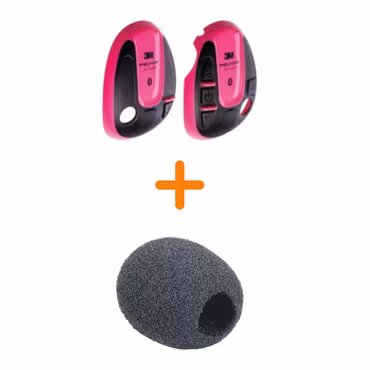 3M PELTOR Kåpskal Rosa + Vindskydd – Passar WS Alert XPI/XP/X