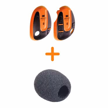 3M PELTOR Kåpskal Orange + Vindskydd – Passar WS Alert XPI/XP/X