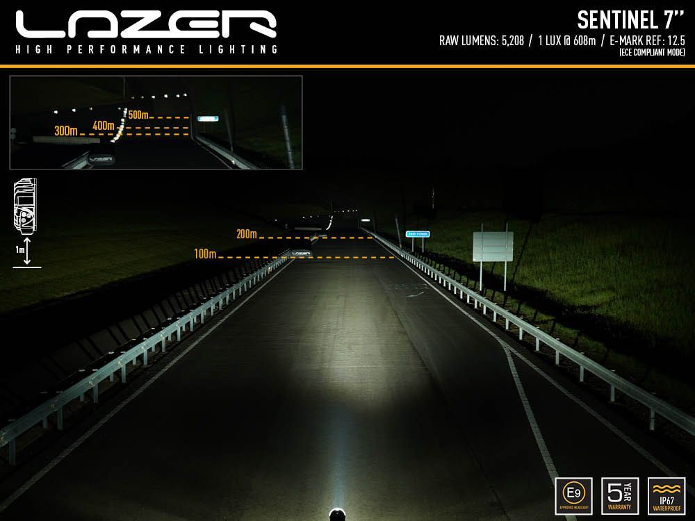 Lazer Sentinel Black 7"