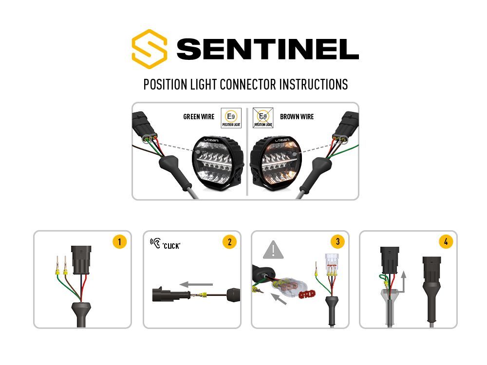 Lazer Sentinel Elite 7" med positionsljus