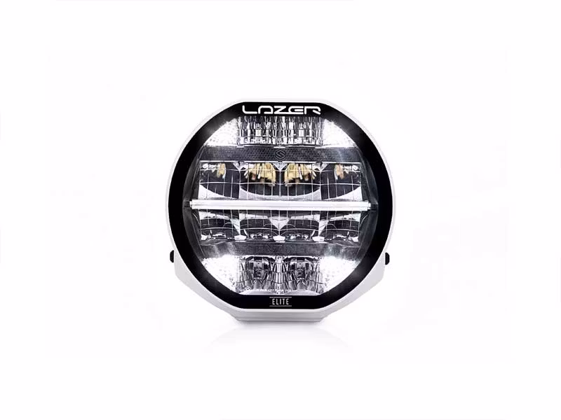 Lazer Sentinel Elite 7" vit med positionsljus