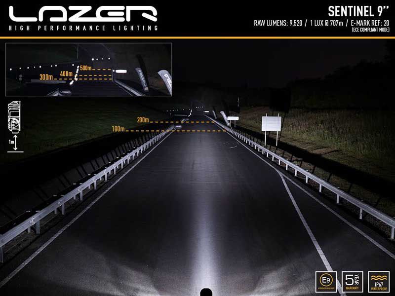 Lazer Sentinel 9" Vit