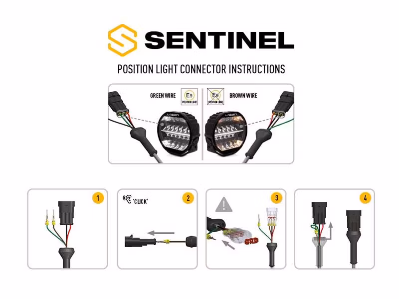 Lazer Sentinel Elite 9" Vit med positionsljus