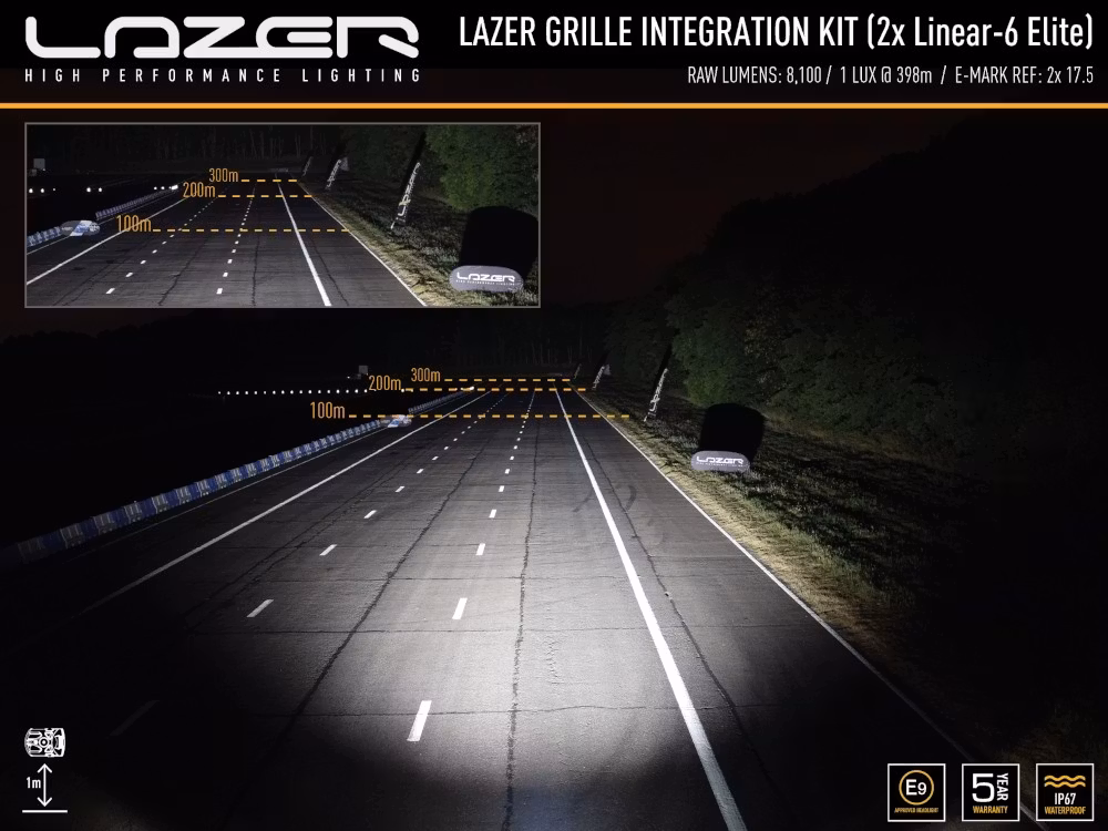 Lazer Grillkit Linear 6 Elite VW Caddy 2015-2020