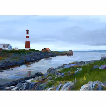 Slettnes Fyr  (lerret)