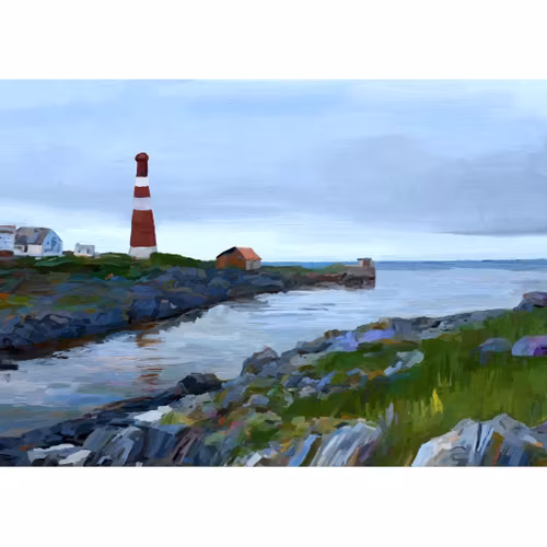 Slettnes Fyr  (lerret)