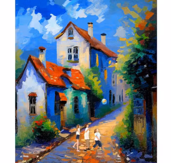 Lyckliga Gatan (lerret)