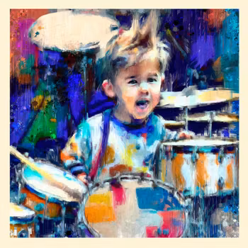 Happy Drummer