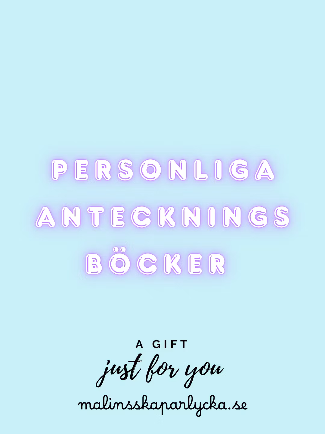 Personlig Anteckningsbok - Malinsskaparlycka