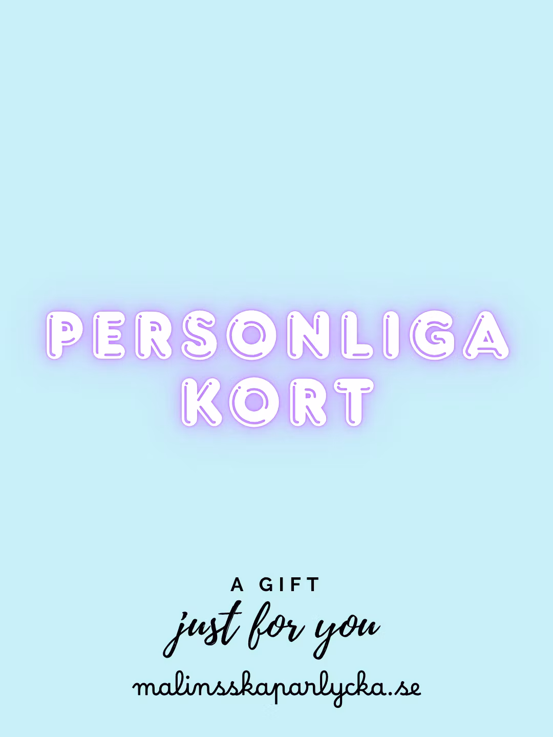 Personliga kort - Malinsskaparlycka