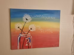 Dandelion Sunset 50x40 cm