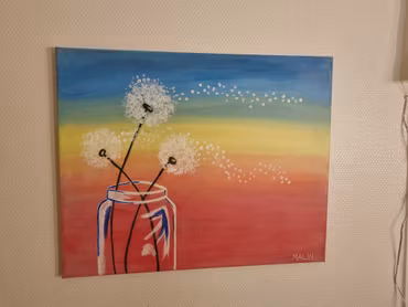 Dandelion Sunset 50x40 cm