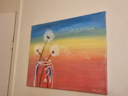 Dandelion Sunset 50x40 cm