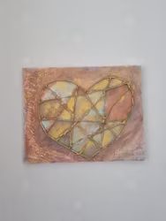 Hjärtat Brons 30x24cm (Hjärtats mönster)