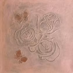 The Roses and butterflies 20X20 cm