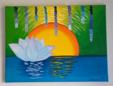 Lotusblomman Zen lotus  40x30 cm
