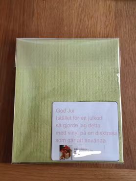 Tryck på disktrasa plus disktrasa