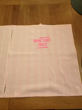 Diskhandduk med vinyltryck