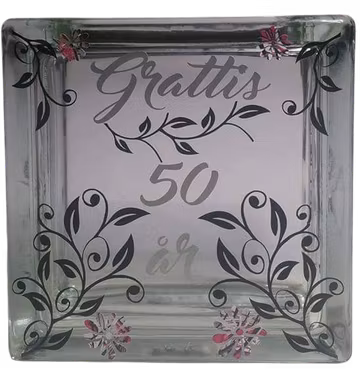 Glasblock text GRATTIS