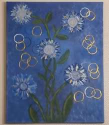 Blommornas strävan 40x50cm