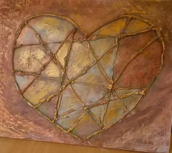Hjärtat Brons 30x24cm (Hjärtats mönster)