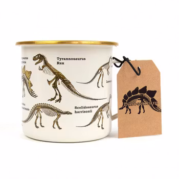 Emaljmugg Dinosaurieskelett