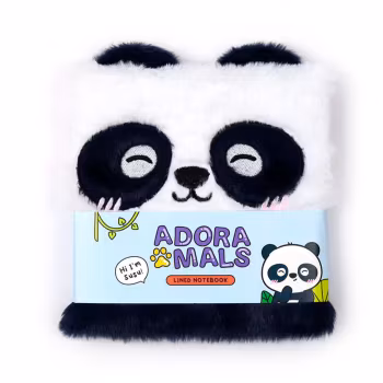 Fluffig Anteckningsbok Panda