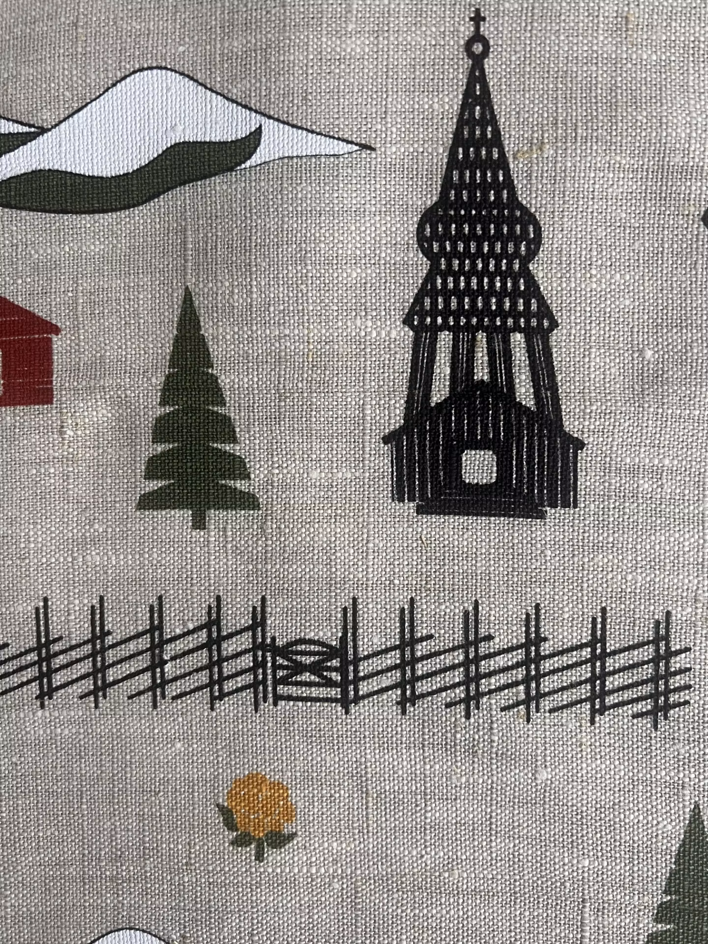 JÄMTLAND-HÄRJEDALEN kökshandduk/bonad