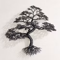 Bonsai i järntråd- vägghängd. Pris från: