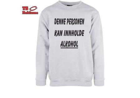 Denne personen kan innholde alkohol Genser