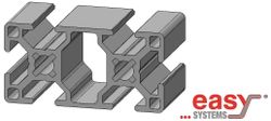 Aluminiumprofil, BSB 30 x 60, T-spår 8mm, HL=6m.