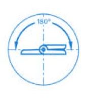 Gångjärn zink 30 x 60 för ISB profil med spår 6.