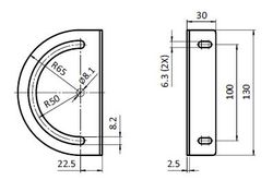 Vridplatta T10/T10, inklusive montageset
