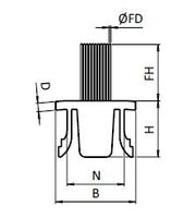 Borstlist H= 10mm, längder om 1m