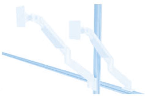 Monitorarm 5-axlig, inklusive fästmateriel