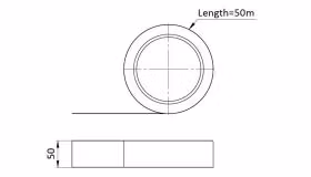 Floor Marking Tape 50 Plastic PVC 50 m/rulle